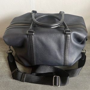 Coach Leather Navy Duffle Like New